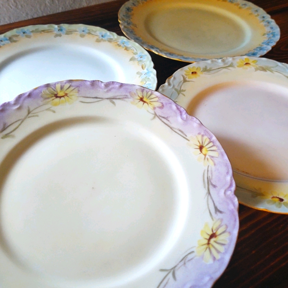 Goddess Haviland France Limoges Rococo Revival Dessert Plate Floral Hand Painted